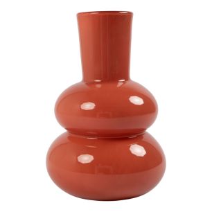 Vase Syb Solid Coral Orange h39 d27,5