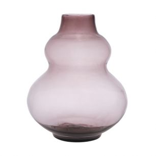 Alice Recycled Belly Vase purple h28 d26 