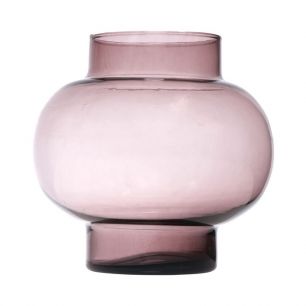 Deborah recycle Vase ventre violet h19 d19 