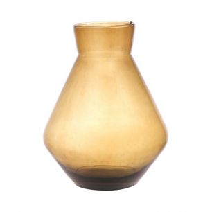 Alexandra Recycled Vase amber h25 d19 