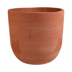 Outdoor Round Planter Terracotta orange h27,5 d30 