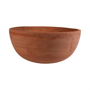 Outdoor Round Bowl Planter Terracotta orange h21 d49,5 