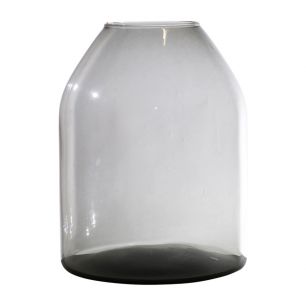 Barcelona Mouthblown Recycled Vase grey h25 d19 