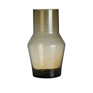 Evie Mouthblown Recycled Vase amber h25 d14 