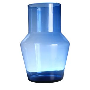 Evie Mouthblown Recycled Vase blue h40 d28 