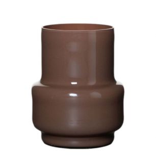 Bowie Vase solid brown h16 d13cm
