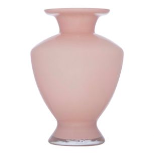Rosy Vase mundgeblasen Rosa h23 d14
