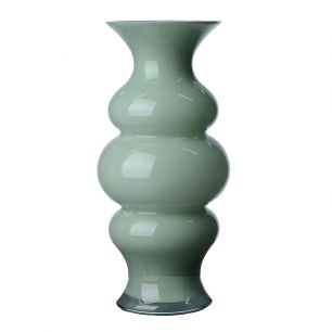 Cira Vase mundgeblasen Grün  h31 d14