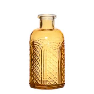 Lilly bottle vase mini yellow h13 d6,5cm