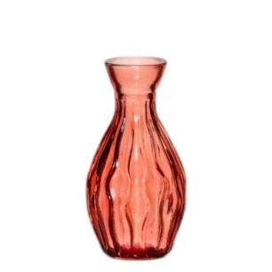 Fizzy bottle vase mini red h11 d6cm