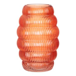 Vase belly six pink h23 d16 cc