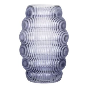 Vase belly six purple h23 d16 cc