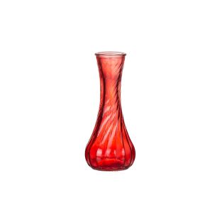 One flower vase E red h15,5 d7