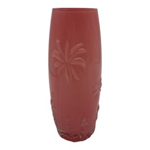 Vase amaya rose h25 d10.5cm (cc)