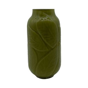 Vase aria vert olive h23 d12cm (cc)