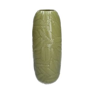 Vase serena vert foncé h22 d10cm (cc)