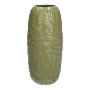 Vase serena vert foncé h30 d12cm (cc)