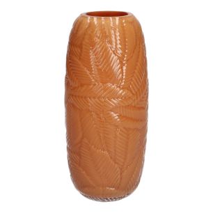 Vase serena brun biscuit h30 d12cm (cc)