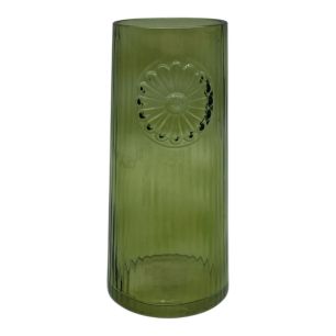 Vase sable grün h18 d8cm (cc)