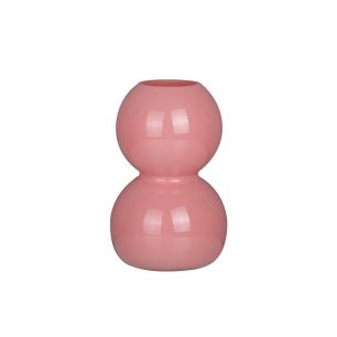 Vase Dune rosa h17 d11cm (cc)
