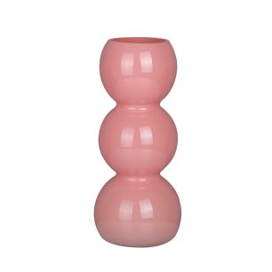 Vase Dune rosa h17 d11cm (cc)