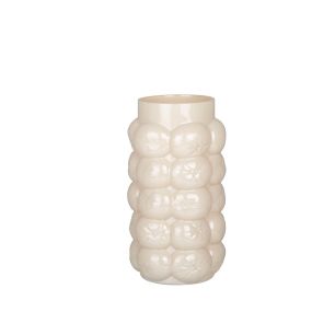 Vase Citro beige h27,5 d16cm (cc)