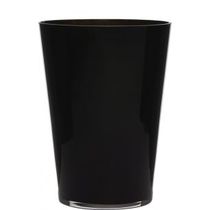  Conische vaas  zwart h30 d22 (cc)