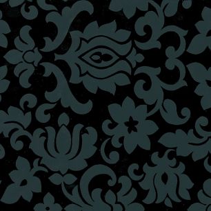 Class. Ornament Self Adhesive Foil Mini Roll black 45cmx2mtr