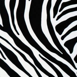 Zebra Self Adhesive Foil Mini Roll black/white 45cmx2mtr