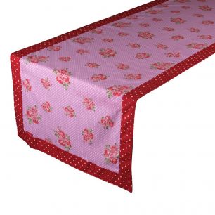 Rosie Tablerunner roze 50x140cm 