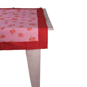 Rosie Nappe textile rose 100x100cm 