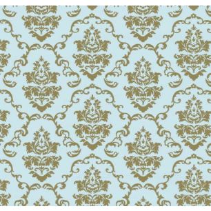 Aida Self Adhesive Foil Mini Roll blue gold 45cmx2mtr