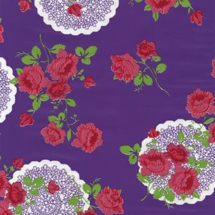 Flower&Ornament Self Adhesive Foil Mini Roll paarsl 45cmx2mtr