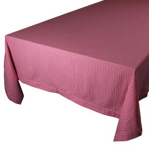 Small Check Tafelkleed Textiel rouge 140x250cm 