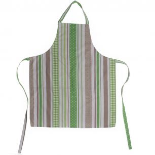 Summer Stripes Tablier vert beige 75x90cm 