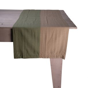 Shanti Half Chemin de table vert 50x140cm 