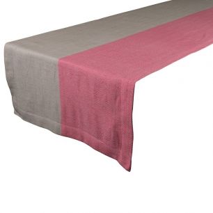 Shanti Half Tafelloper roze 50x140cm 