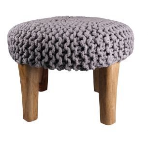 Knitted Footstool 40x40x35 dar 40x40x35