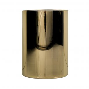 Essentials Levi cylinder luster gold transparent H25 D18 
