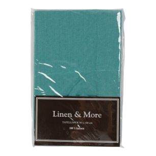 Tablerunner Indi Aqua 50x140 cm