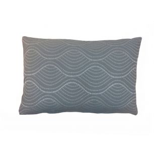 Burton Stitch kussen zilver blauw 40x60cm 