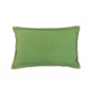 Heavy Stonewash kussen groen 30x50cm 