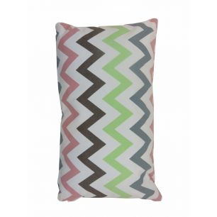 Multi Zigzag coussin multicolore 30x50cm 