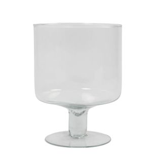 Yvonne Hurricane Vase sur pied h19 d14 