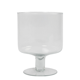 Yvonne Hurricane Vase mit Fuß h19 d14 