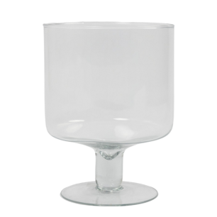 Yvonne Hurricane Vase sur pied h24 d19 