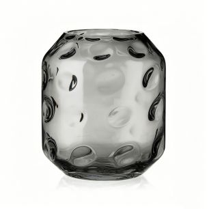Vase Caspia smoke grey h35 d30cm (cc)