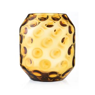Vase Caspia amber h35 d30cm (cc)