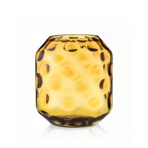 Vase Caspia amber h29 d25cm (cc)