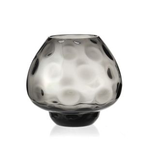 Vase Isola smoke grey h26 d28cm (cc)